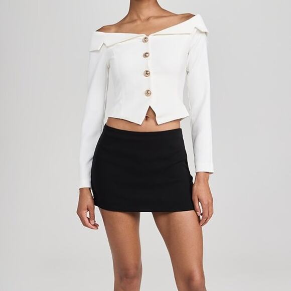 Endless Rose Off-Shoulder White Top - Picture 2 of 4